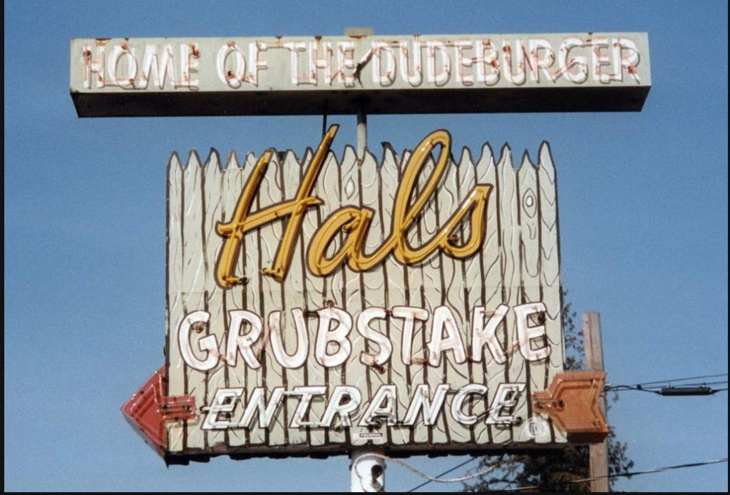 Hal's Grubstake restaurant sign