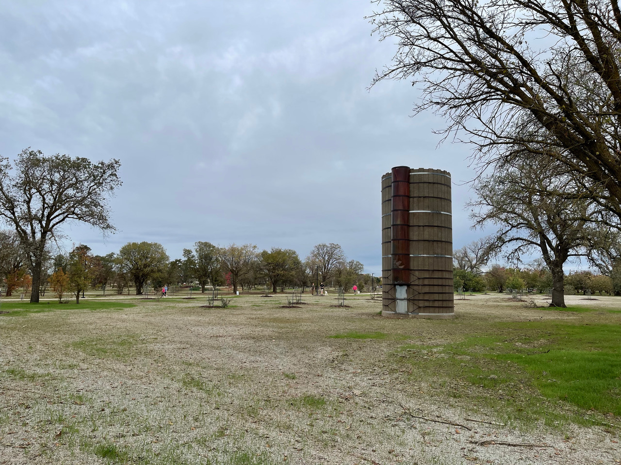 silo in a field at nature preserve