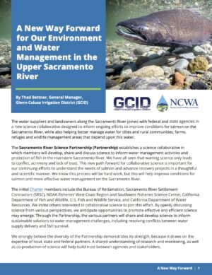 A New Way Forward for Our Environment and Water Management in the Upper Sacramento River
