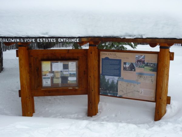 Tallac Historic Site Sign