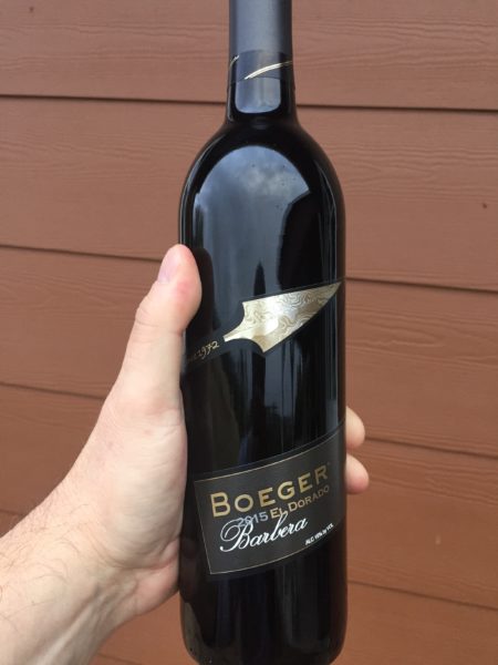 Boeger wine bottle